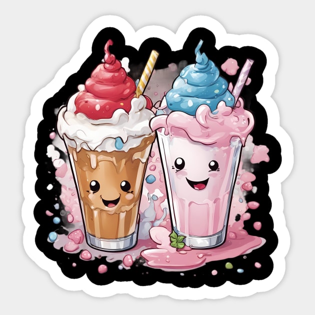 Kawaii Milkshake Sticker by animegirlnft